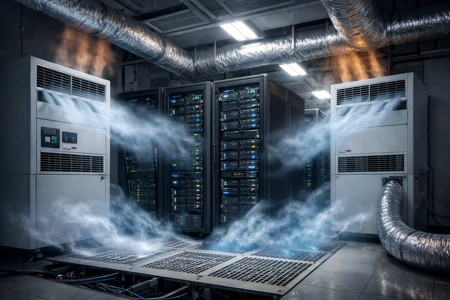 Охлаждение серверных комнат: как поддерживать стабильную температуру и избежать перегрева оборудования