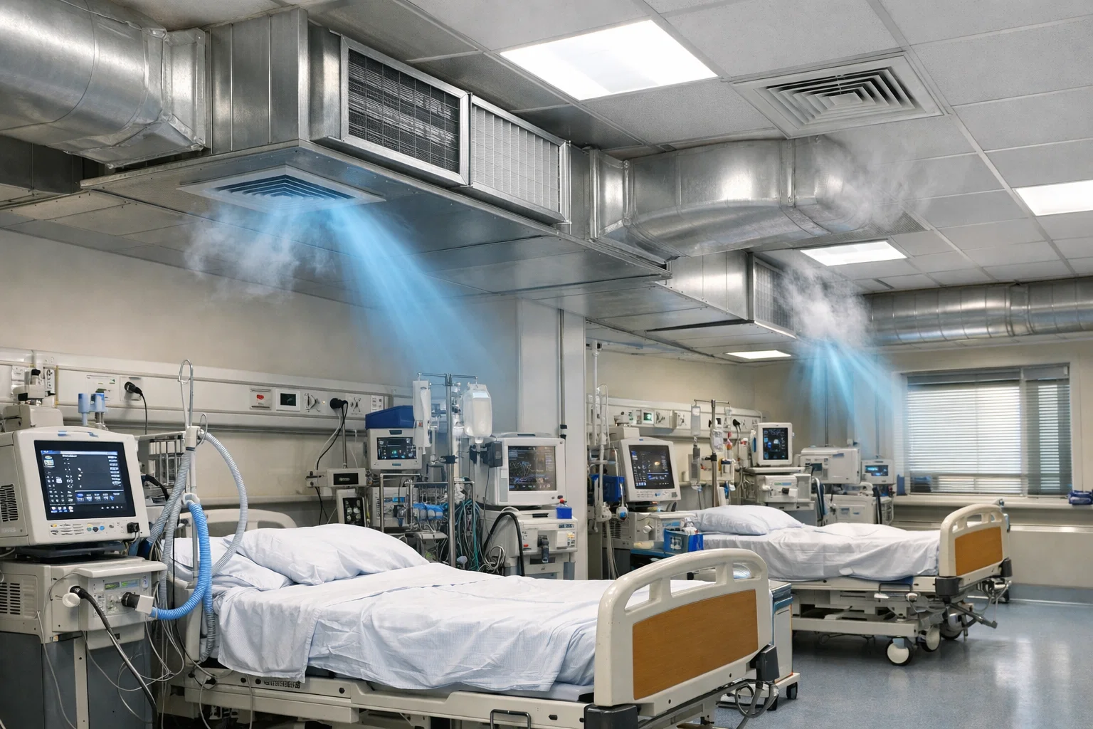 HVAC для палат интенсивной терапии: стабильный микроклимат, фильтрация и надежная работа 24/7