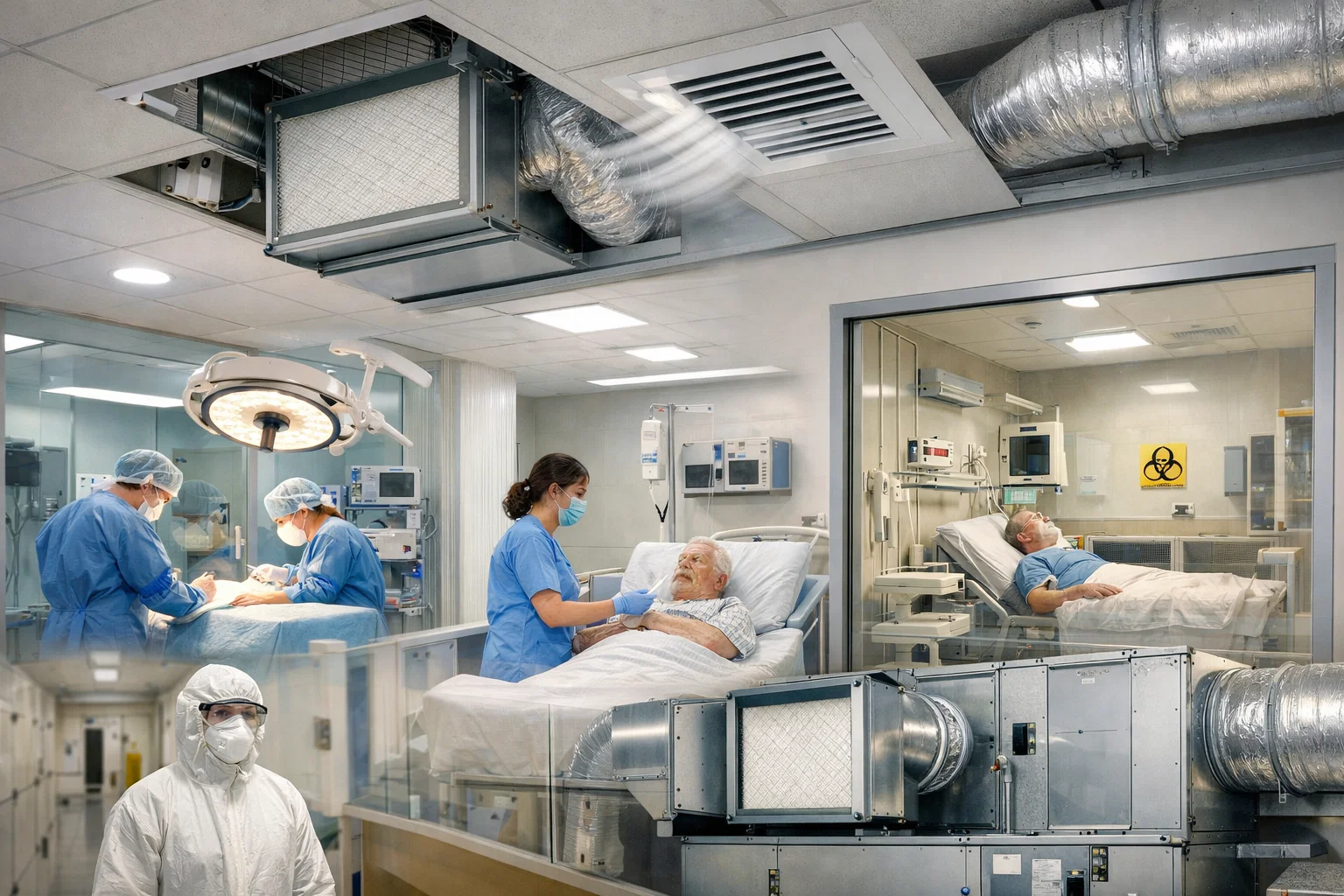 HEPA фильтрация в больницах и клиниках: где она обязательна и как связана с системой HVAC