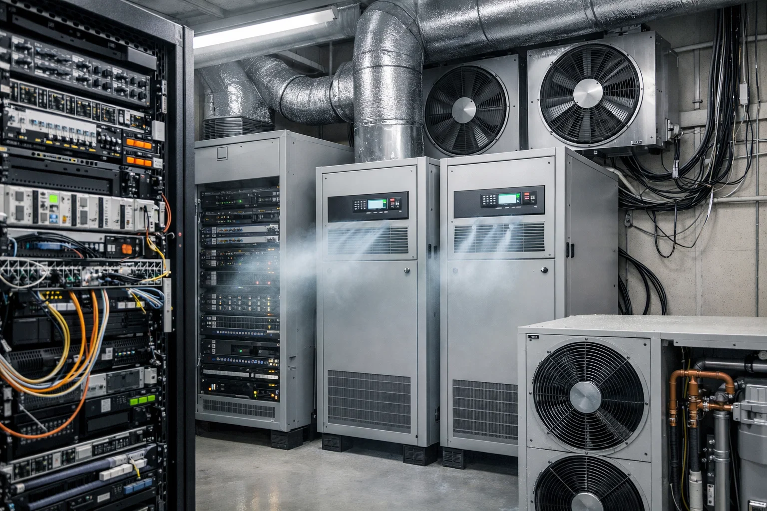 HVAC для телеком-объектов: надежное охлаждение оборудования связи и стабильная работа 24/7