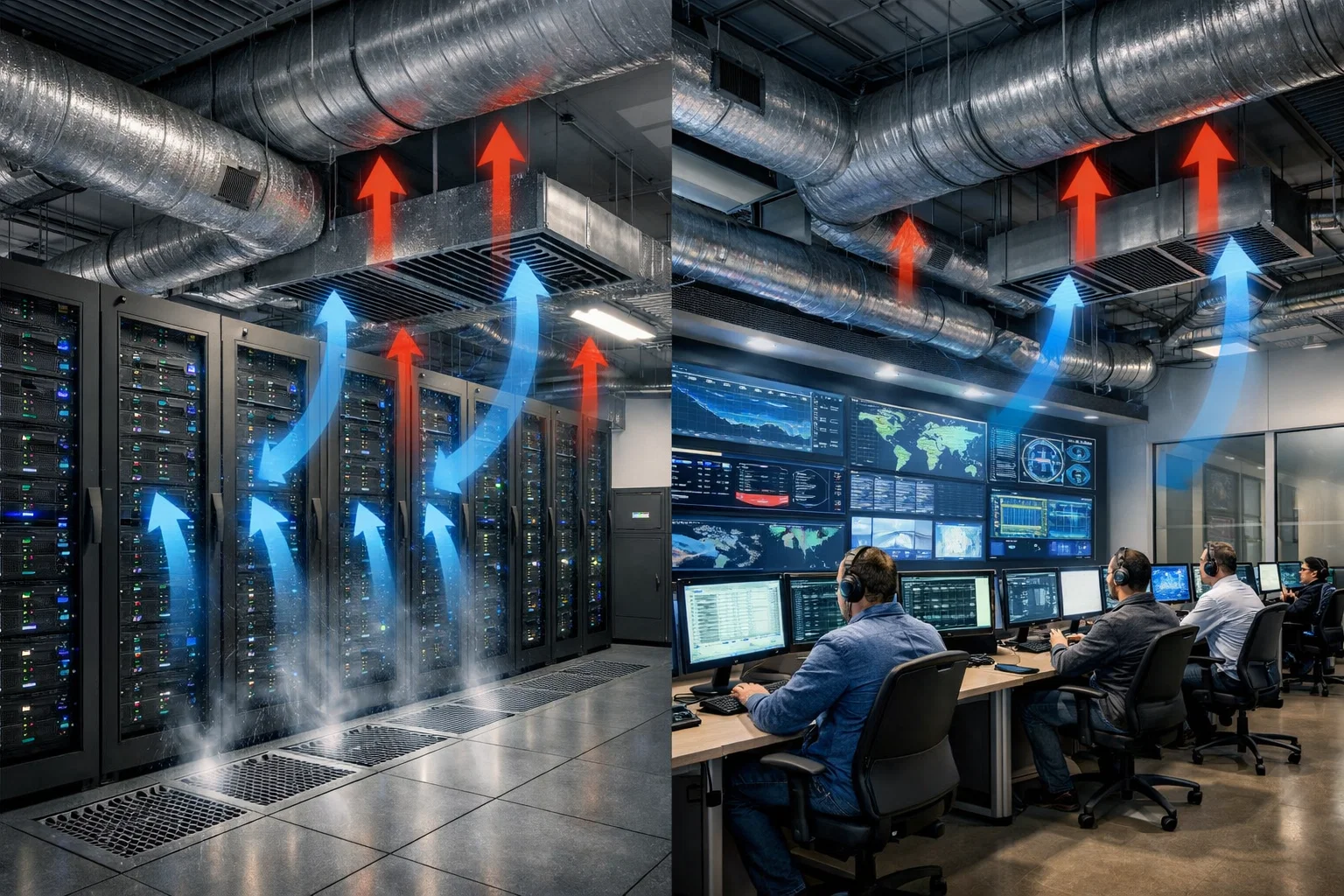 Вентиляция и кондиционирование серверных и центров координации: как избежать типовых ошибок проектирования