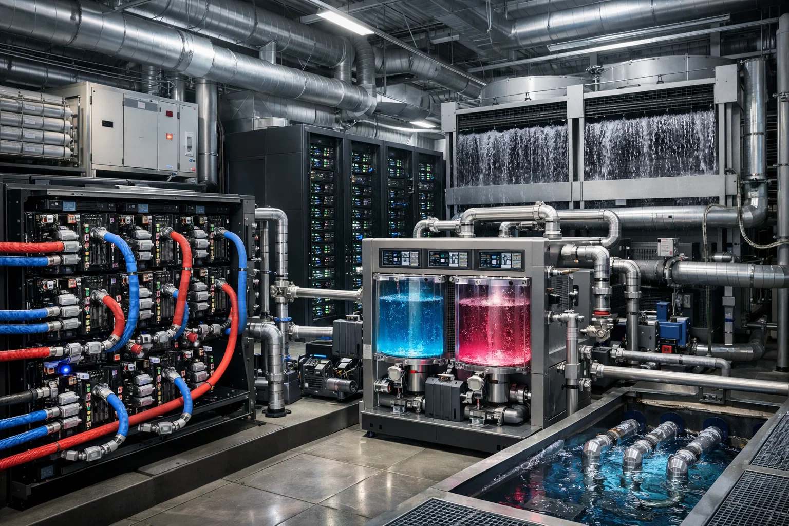 Жидкостное охлаждение для AI ЦОД: когда оно становится необходимым и как вписывается в HVAC-инфраструктуру