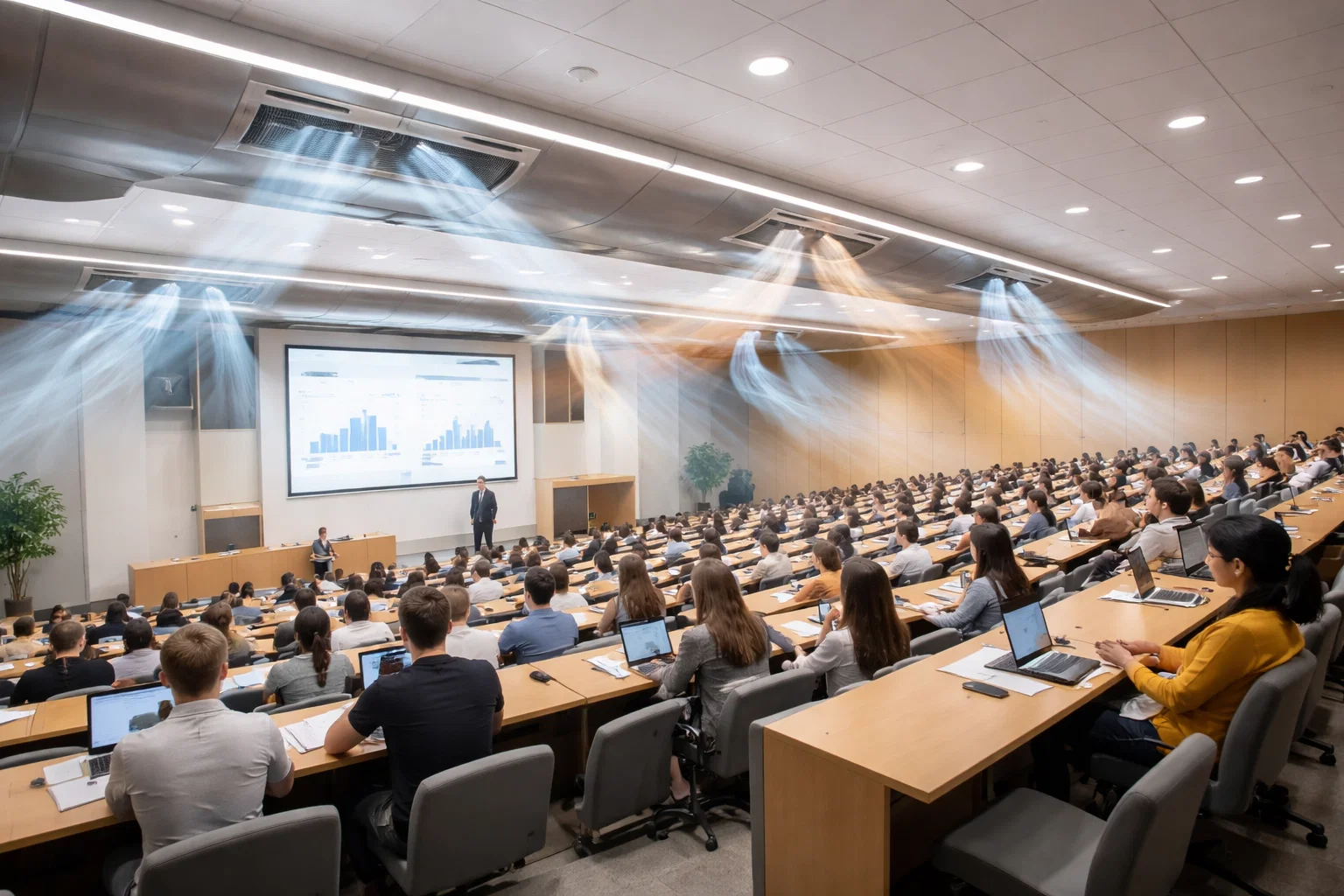 Инженерный подбор HVAC для лекционного зала