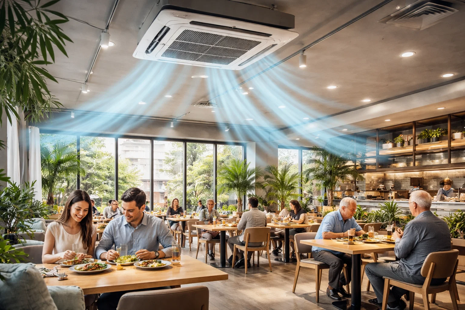Инженерный подбор HVAC для столовой и обеденной зоны